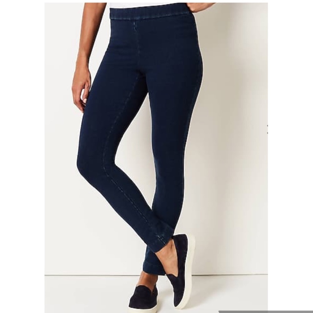 Pure Jill Indigo Ankle Leggings blue denim XS
